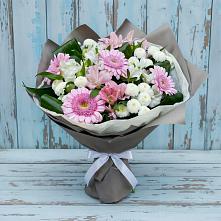 Букет цветов из:  Герберы, Альстромерии и Хризантемы в Фирово