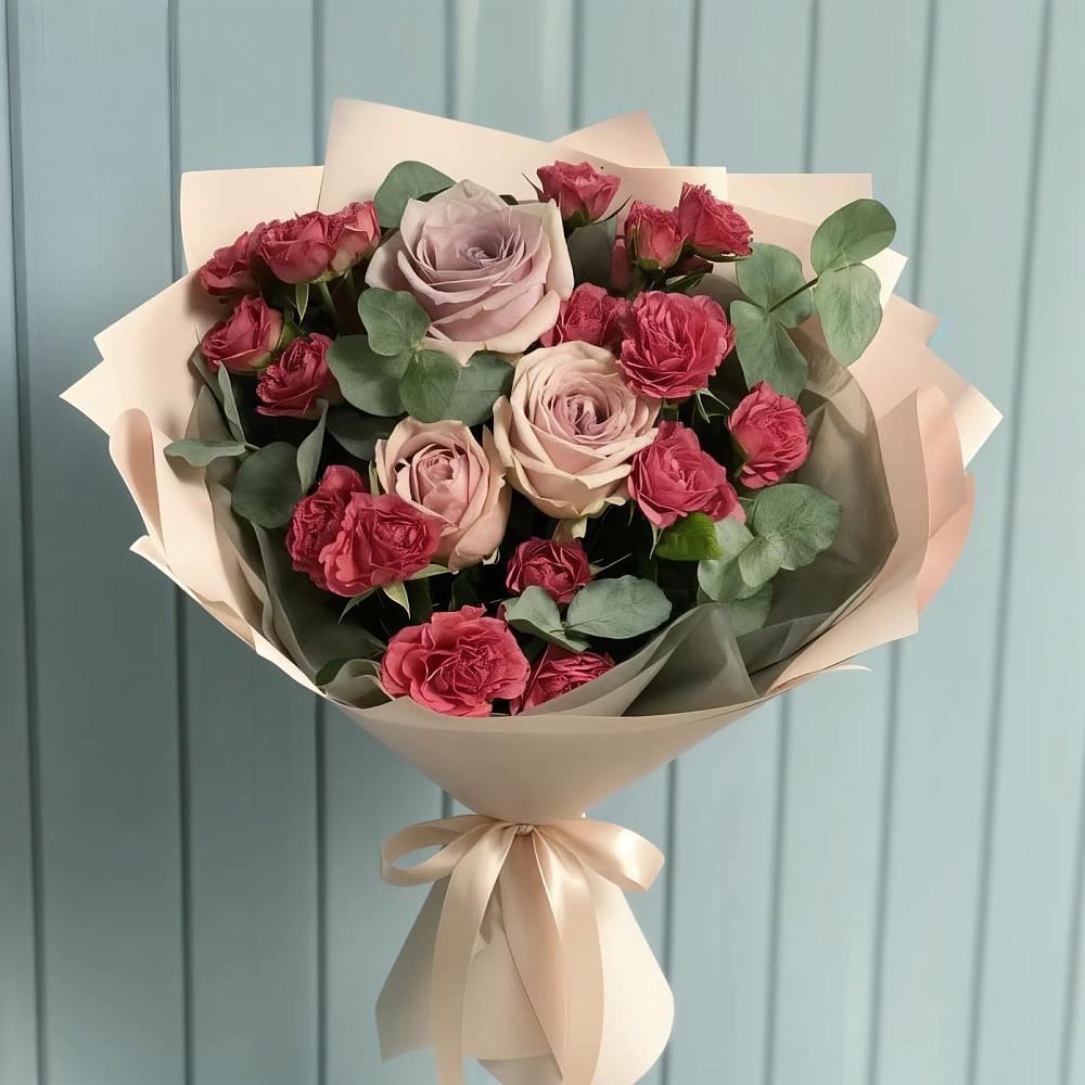 Букет цветов из: Гвоздики и Розы в Фирово