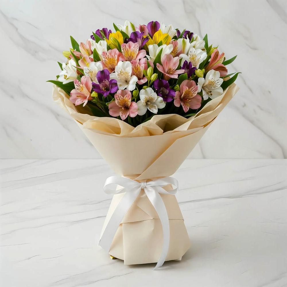 Букет цветов из: Альстромерии в Фирово