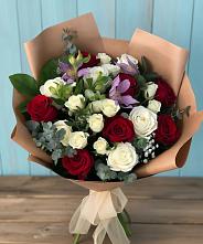 Букет цветов из:  Розы и Альстромерии в Фирово