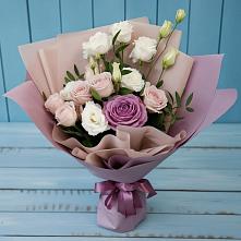 Букет цветов из:  Розы и Лизиантусы в Фирово