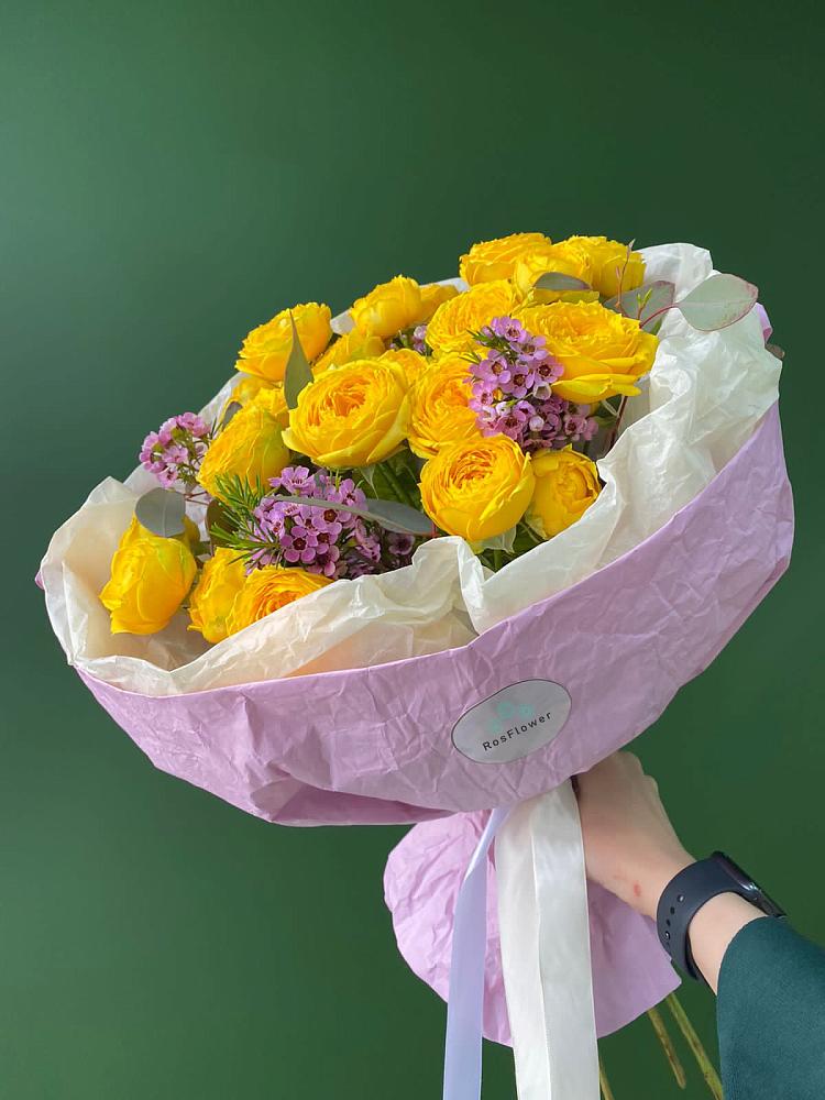 Кустовые желтые розы в Фирово Букет Кустовые желтые розы в Фирово