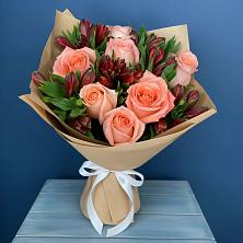 Букет цветов из:  Розы и Альстромерии в Фирово
