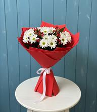 Букет цветов из:  Хризантемы #REPLACE_PRED# Фирово