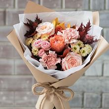 Букет цветов из:  Гвоздики, Хризантемы и Розы #REPLACE_PRED# Фирово