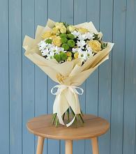 Букет цветов из:  Хризантемы и Розы в Фирово