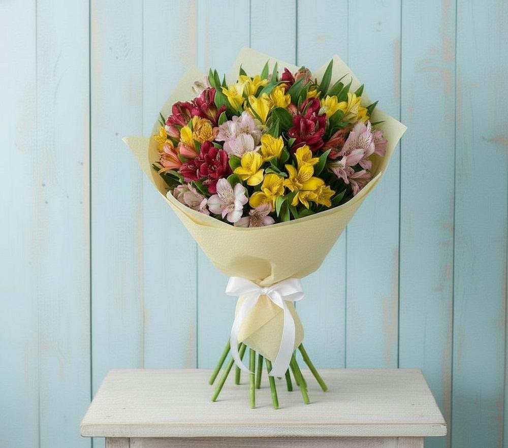 Букет цветов из: Альстромерии в Фирово