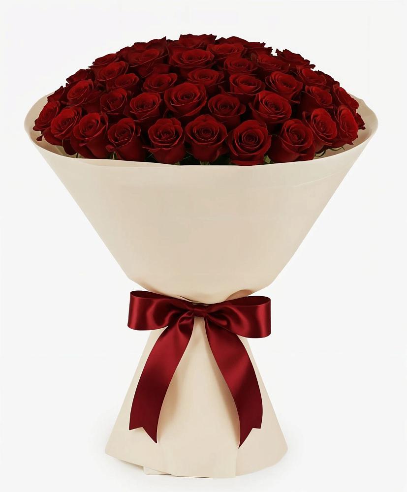 Букет 101 Бордовая роза Блэк Бакарра в Фирово