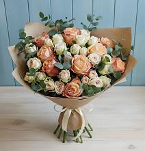 Букет цветов из:  Альстромерии и Розы в Фирово