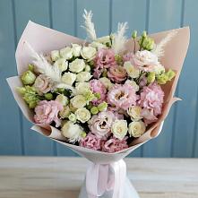 Букет цветов из:  Альстромерии и Розы в Фирово
